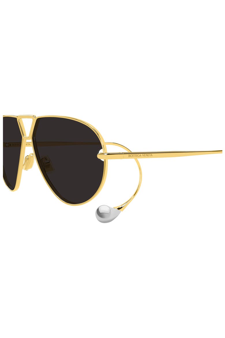 64mm Aviator Sunglasses, Alternate, color, GOLD