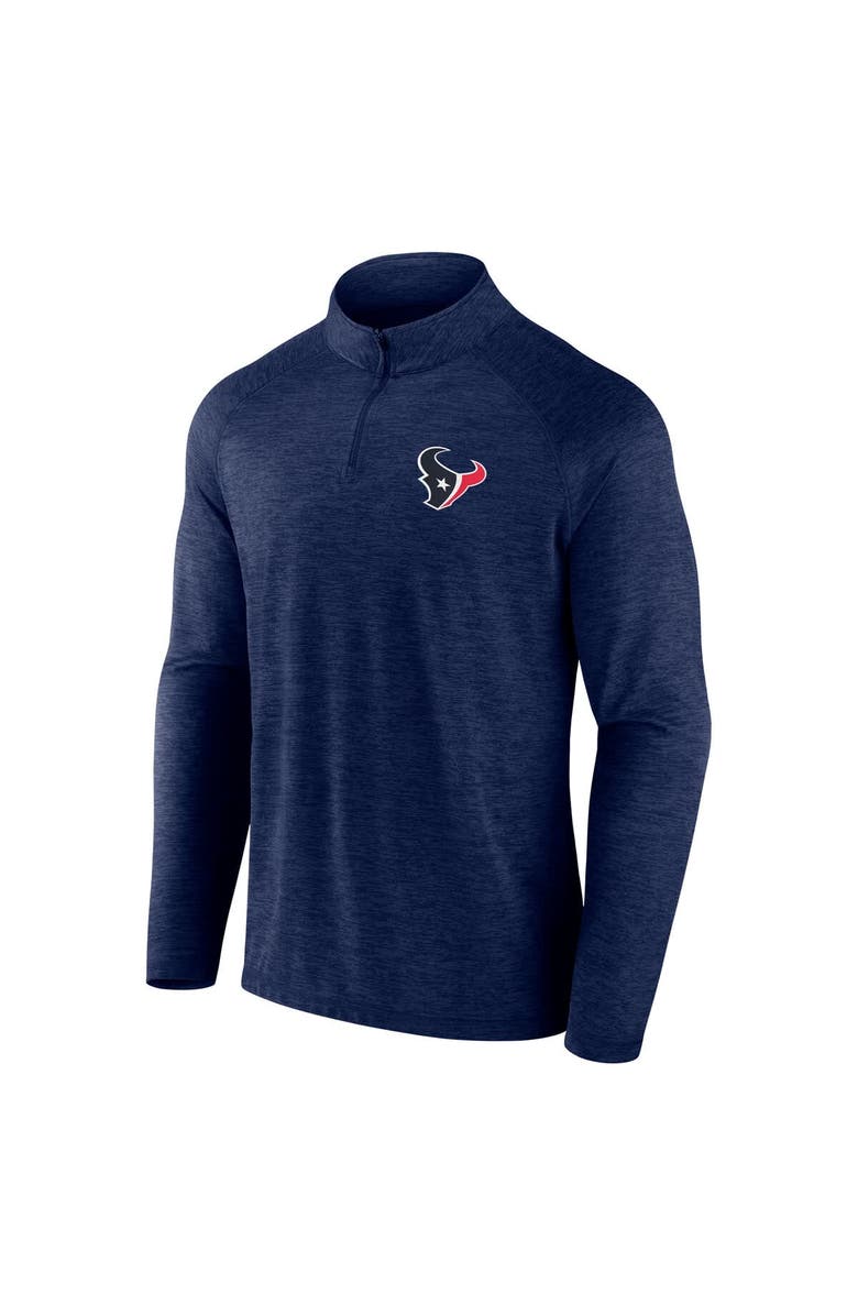 FANATICS Men's Fanatics Navy Houston Texans Head-to-Head Raglan Quarter-Zip Jacket, Alternate, color, Navy