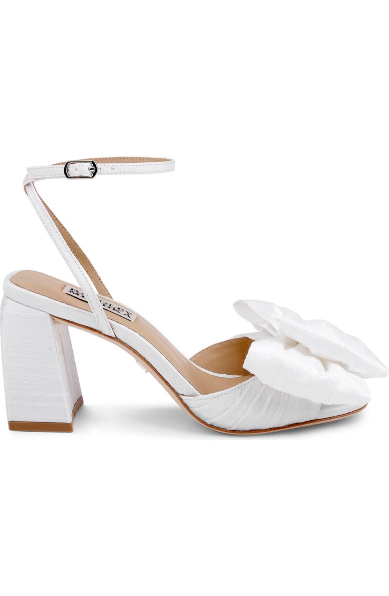 BADGLEY MISCHKA Olani Platform Ankle Strap Sandal, Alternate, color, White Silk