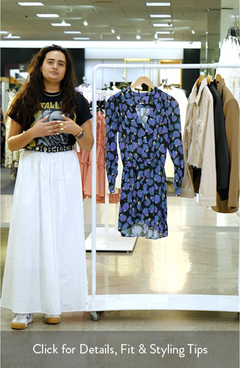 Reveal Roses Long Sleeve Drop Waist Dress, sales video thumbnail