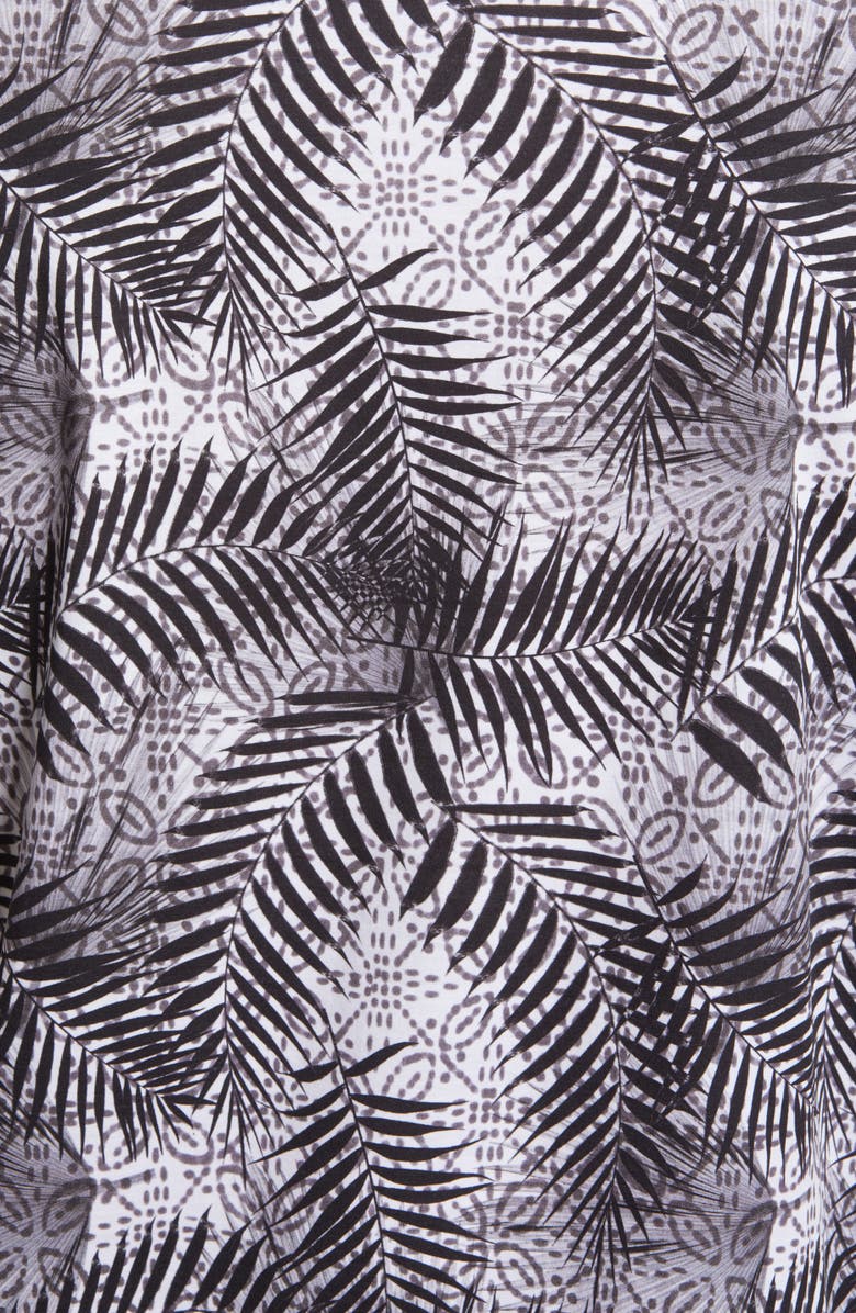Bugatchi Digital Print Cotton Polo, Alternate, color, Black