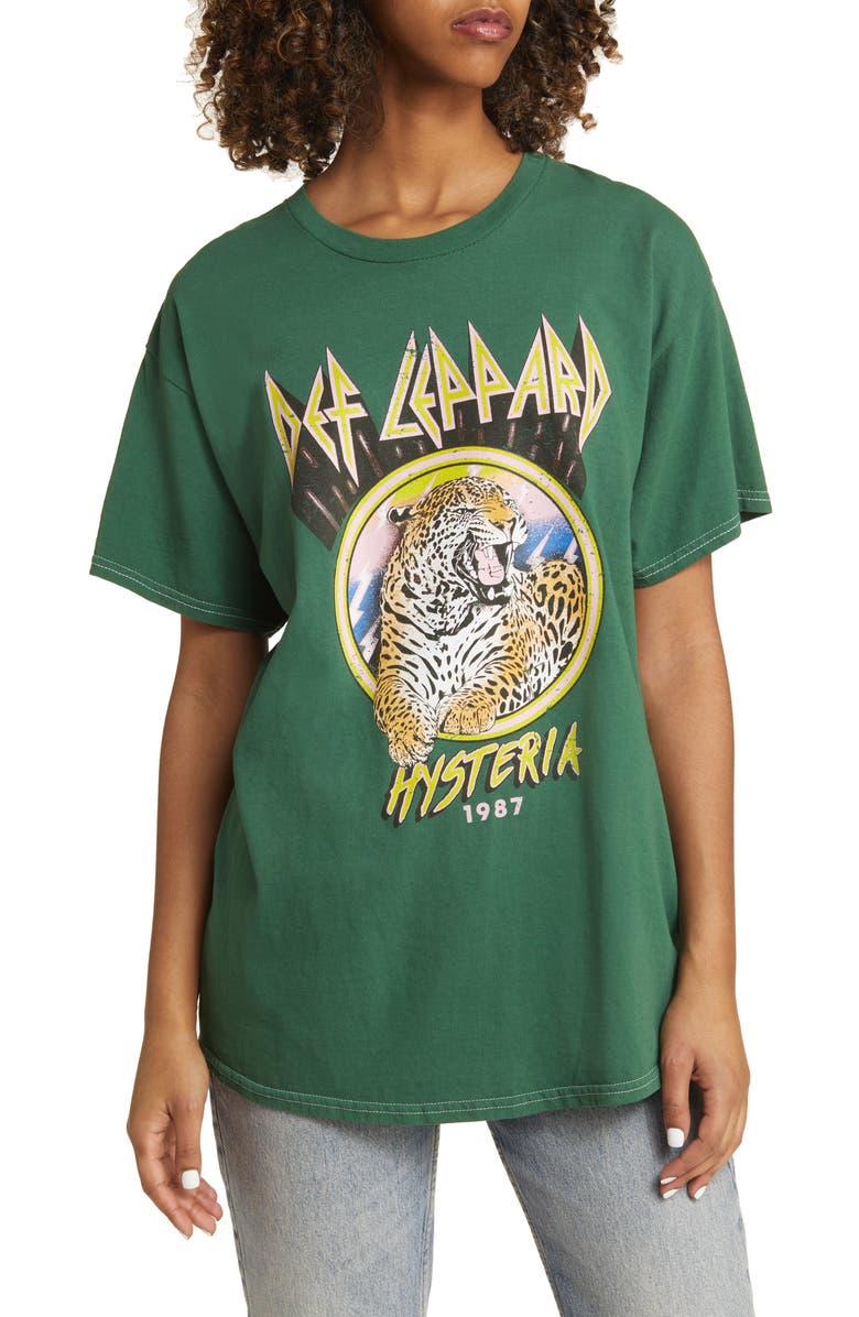 Vinyl Icons Def Leppard Hysteria Cotton Graphic T-Shirt, Main, color,