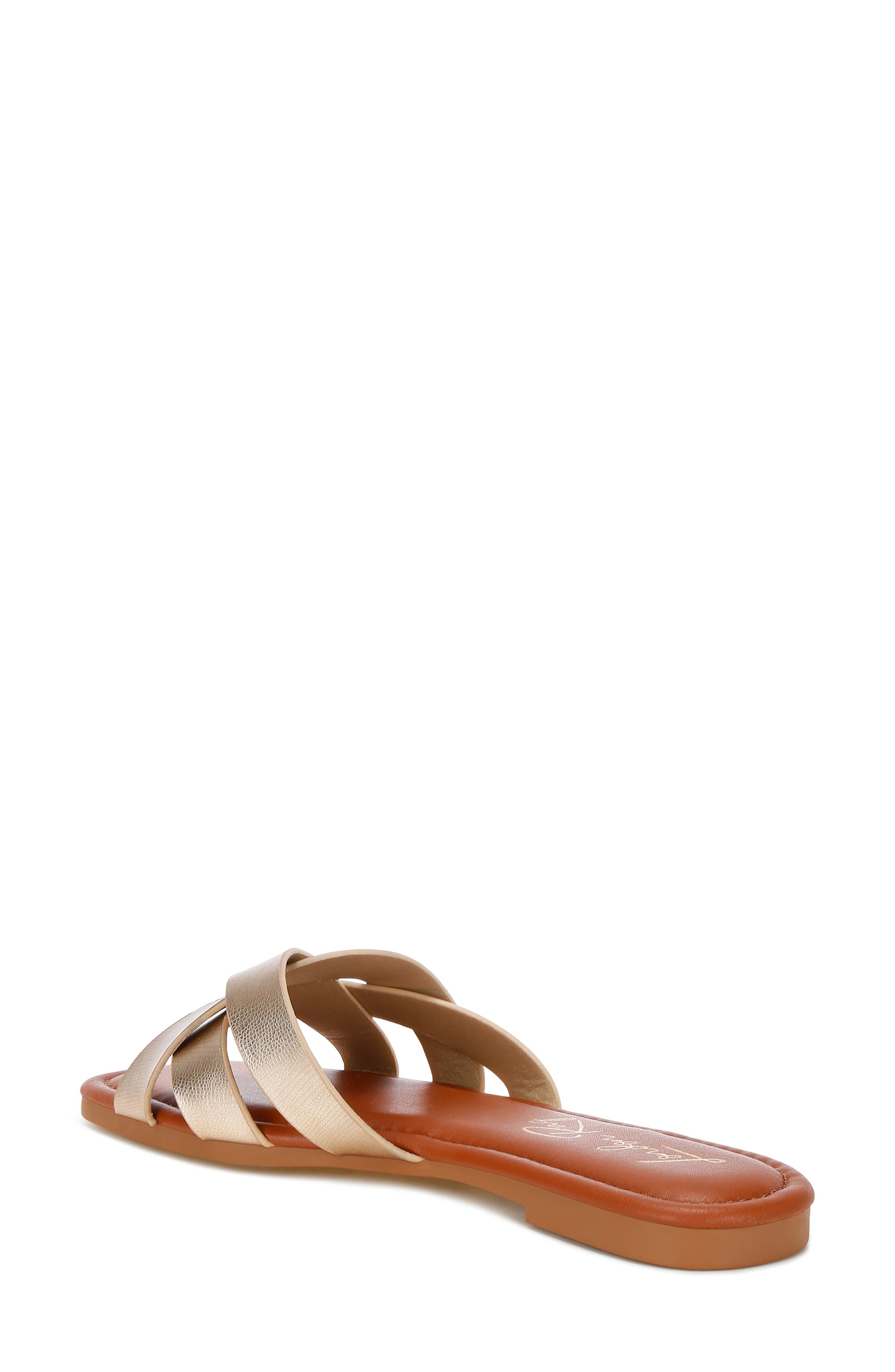 Dickery Slide Sandal, Alternate, color, GOLD