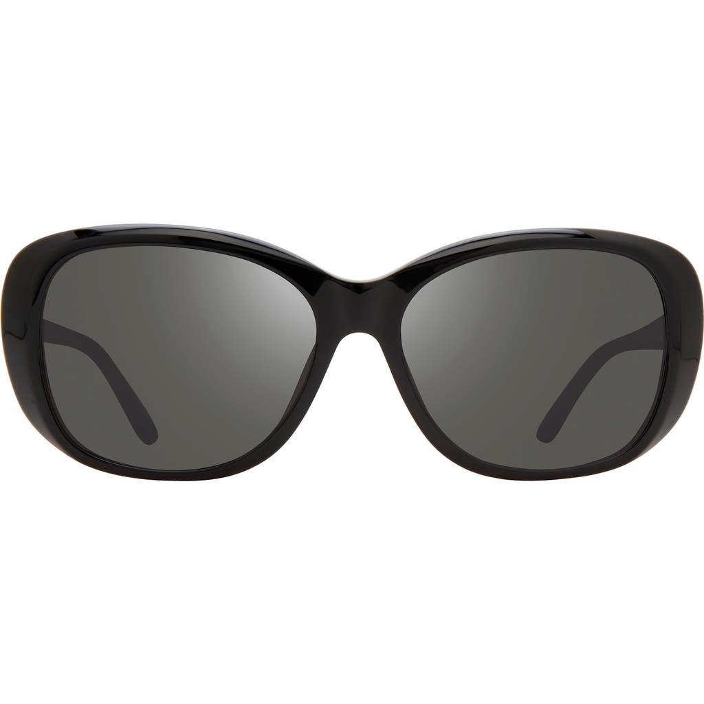Revo Sammy Re 1102 01 Go Butterfly Polarized Sunglasses In Black