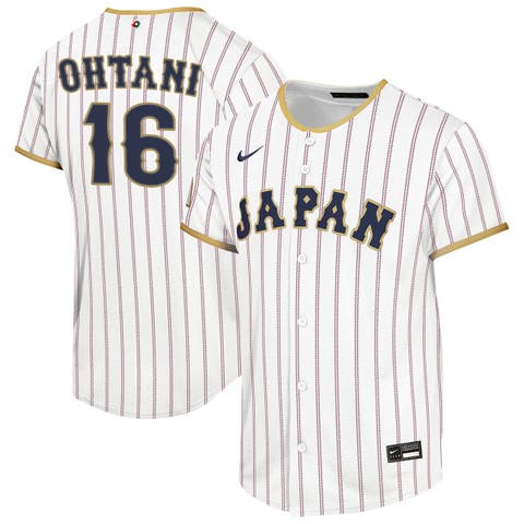 Youth Nike Shohei Ohtani White Japan Baseball 2026 World Baseball Classic Home Replica Jersey