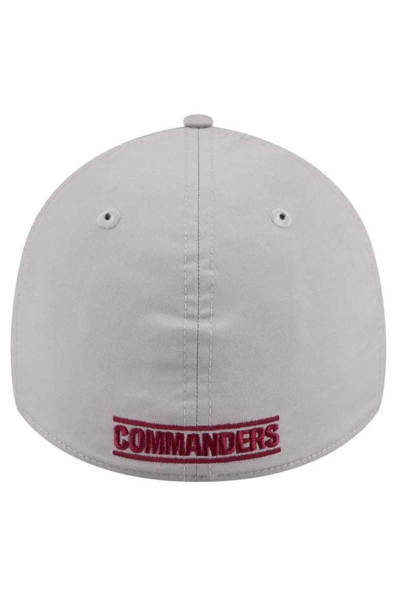 Men's New Era  Gray Washington Commanders Perforated 39THIRTY Flex Hat, Alternate, color, Gray