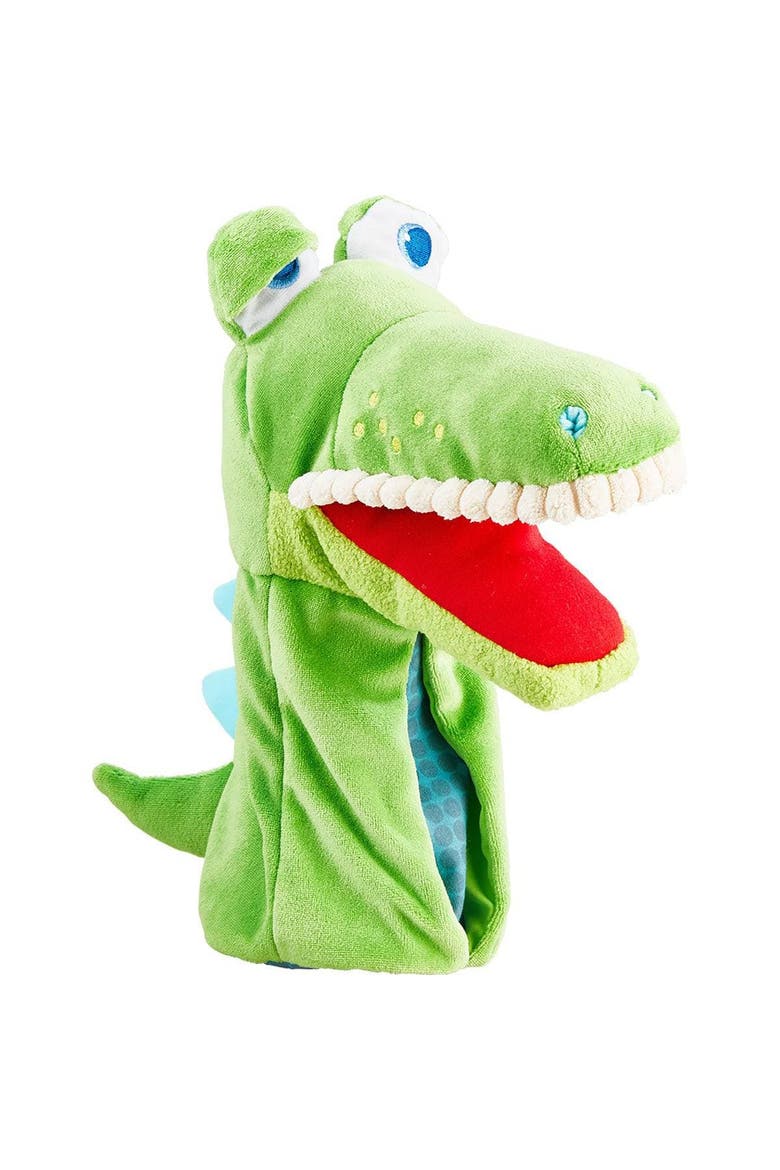 Eat-It-Up Croco Glove Puppet, Alternate, color, Green Multi