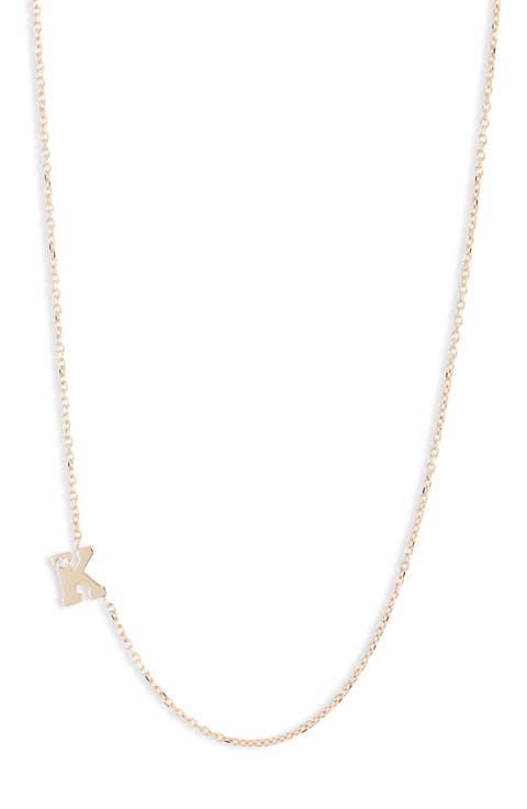 Diamond Initial Necklace