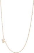 Anzie Diamond Initial Necklace