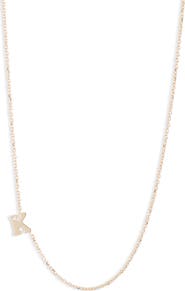 Anzie Diamond Initial Necklace