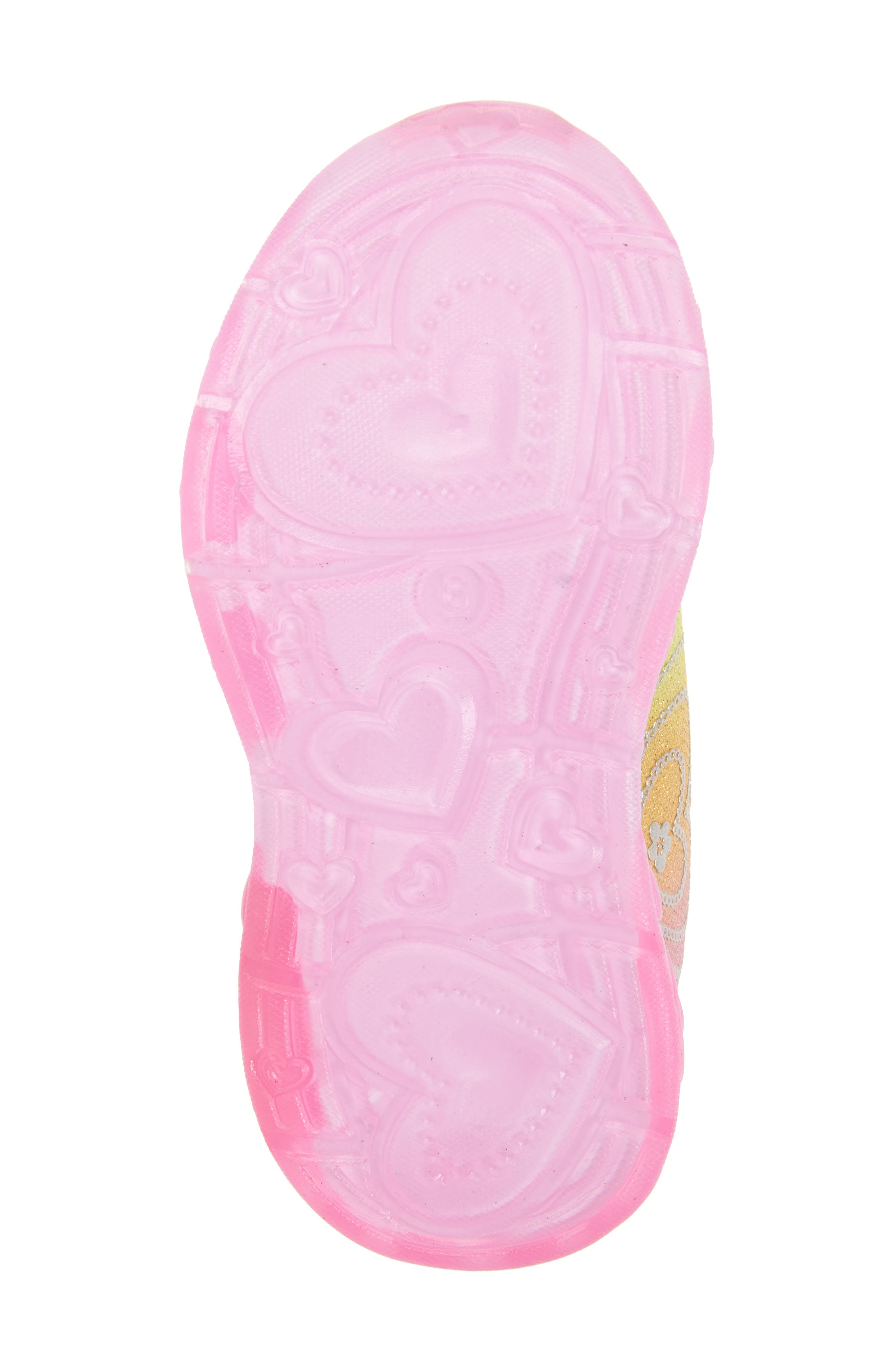 Harper Canyon Kids' Disney Princess Light-Up Sneaker, Alternate, color, Pink Multi