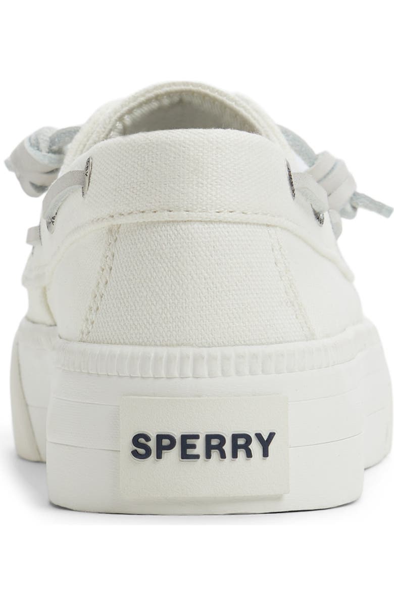 Sperry Bahama Platform Boat Shoe, Alternate, color, White