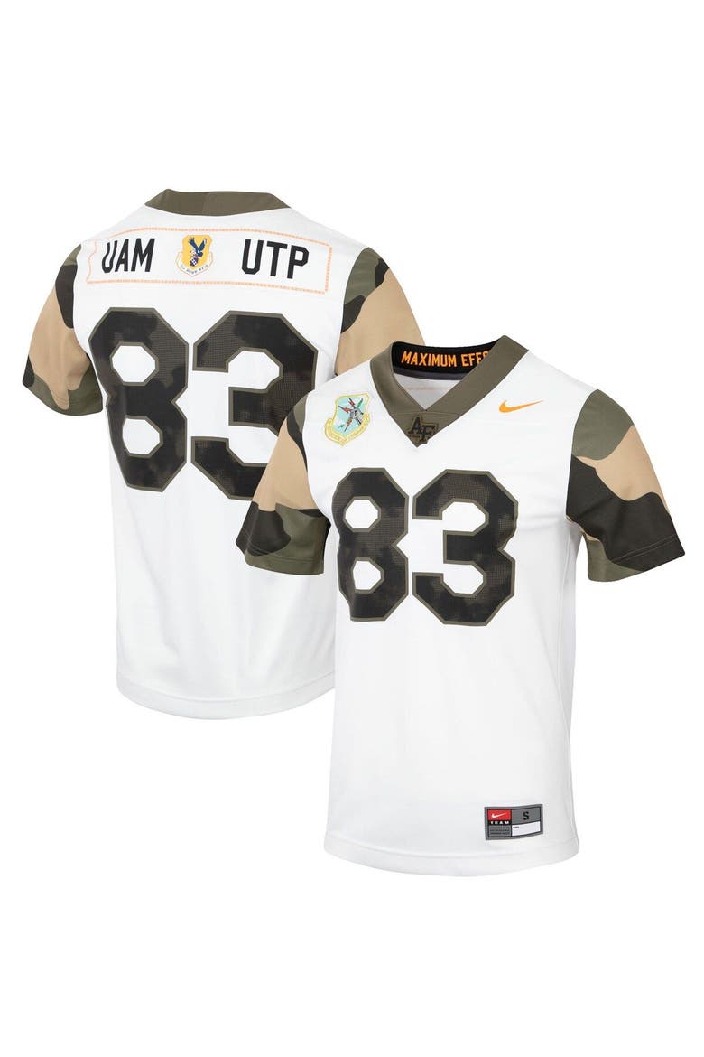 Men's Nike #83 White Air Force Falcons Special Game Replica Jersey, Main, color, White