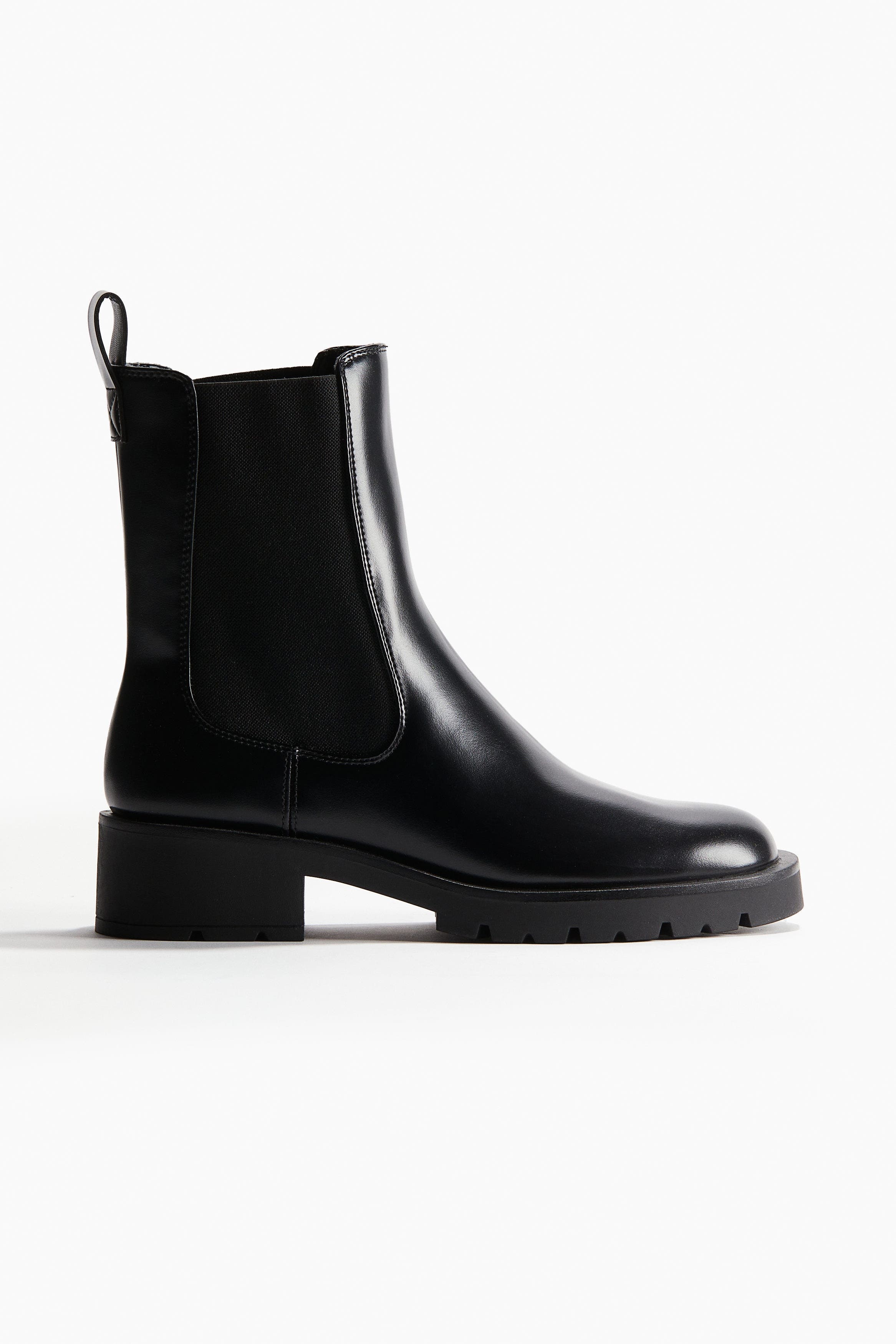 H&M Chelsea Boots, Main, color, Black