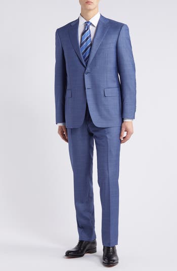 Canali Siena Regular Fit Mélange Wool Suit Nordstrom