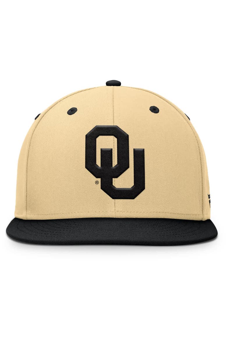 Men's Fanatics Gold/Black Oklahoma Sooners Balance Fitted Hat, Alternate, color, Khaki