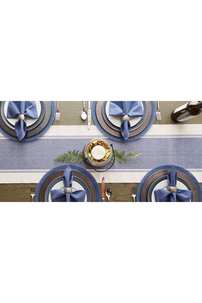 Floral Woven Placemat Set/6, Alternate, color, French Blue