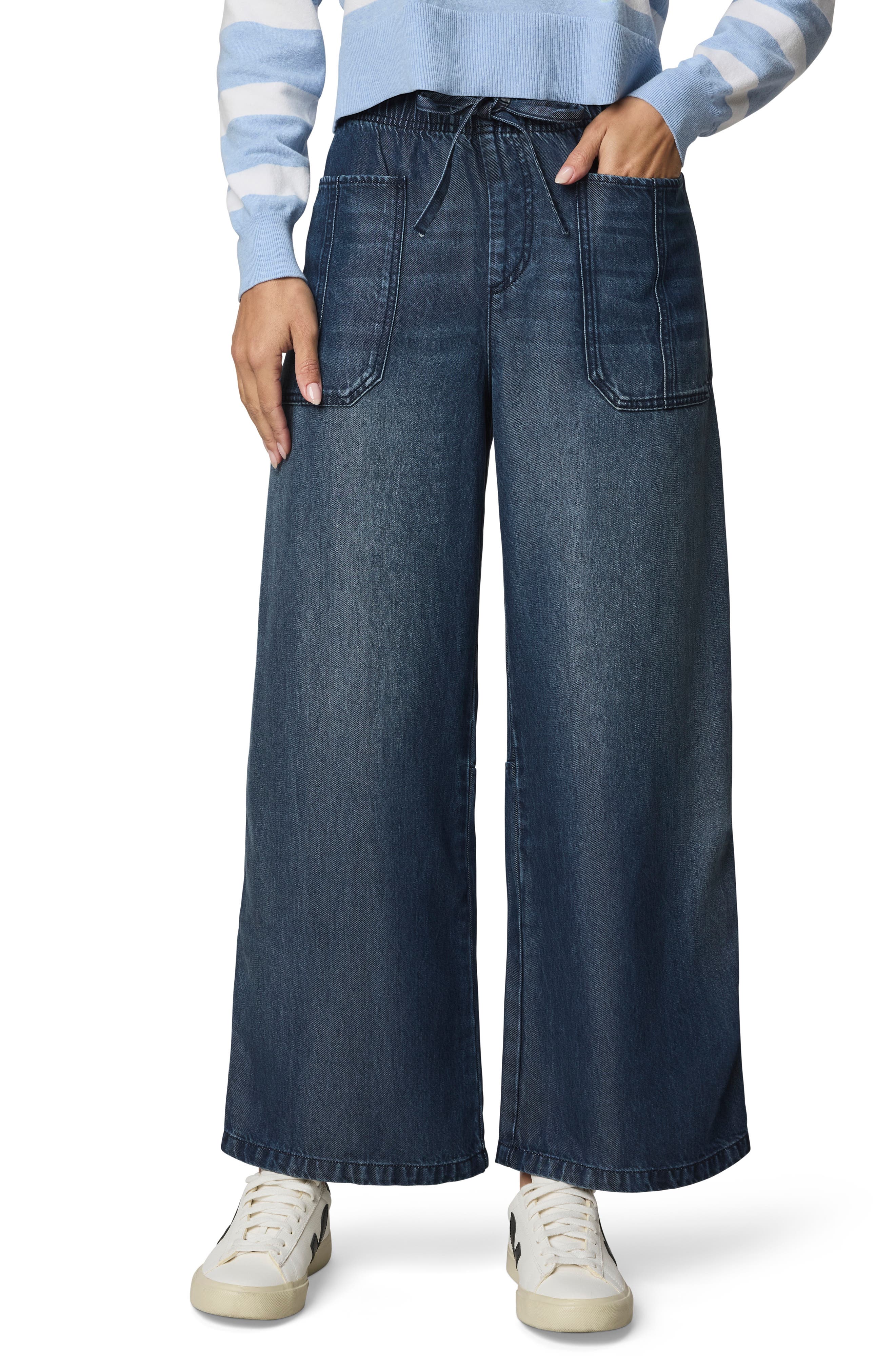 Denim Drawstring Pants - image 3