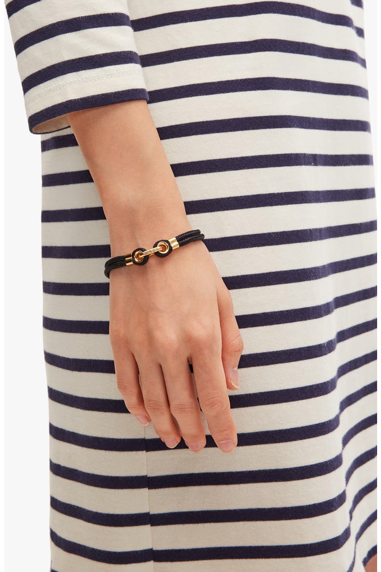 know the ropes bracelet, Alternate, color, BLACK