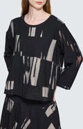 LUUKAA Selindra Sheer Jacquard Blouse