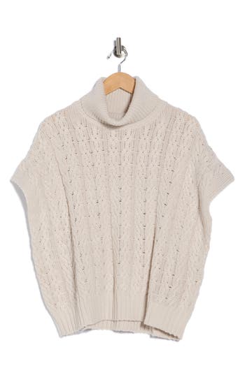 Splendid Aspen Sleeveless Turtleneck Sweater In Neutral