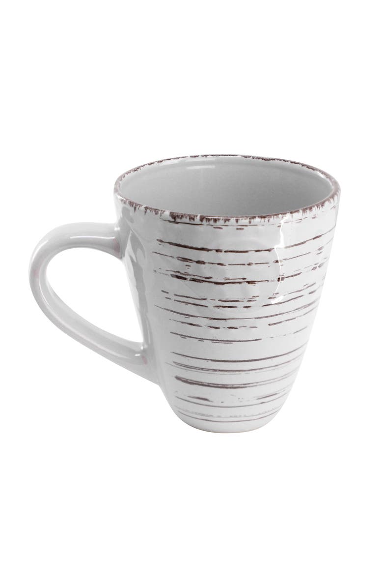 Elama Malibu Calcite 16-Piece Dinnerware Set, Alternate, color, Grey