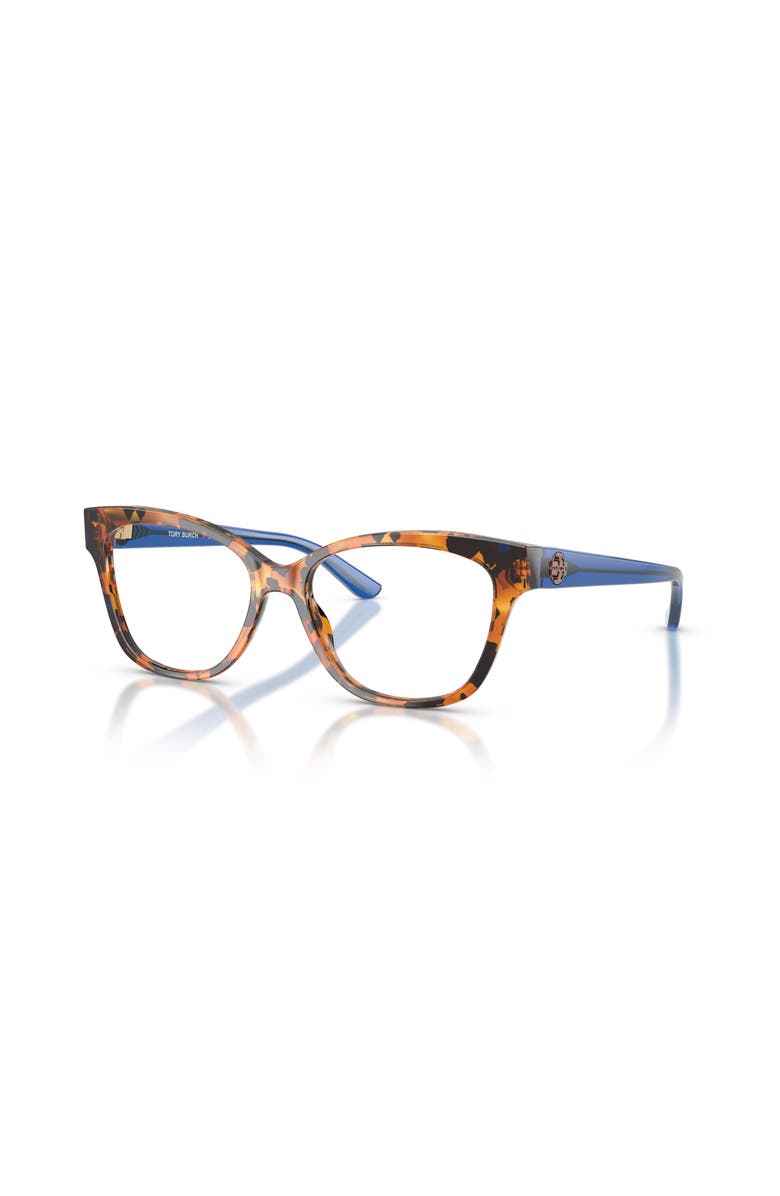 Tory Burch 51mm Square optical glasses, Main, color, Tortoise