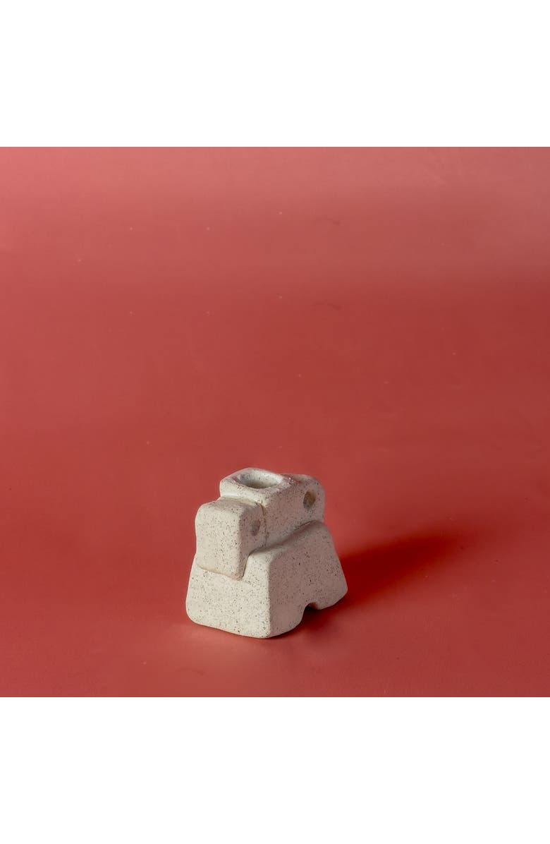 Alma Ome Candle Holder, Alternate, color, White