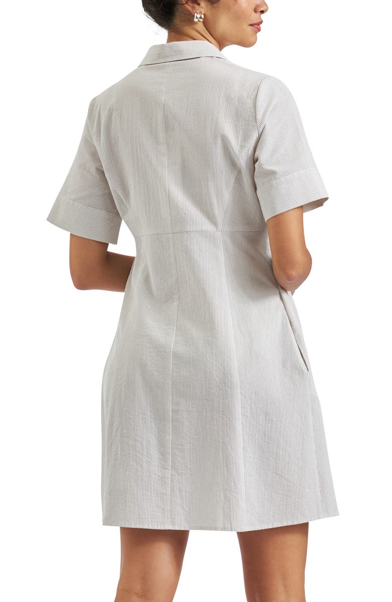 Ripe Maternity Bronte Tie Up Dress, Alternate, color, Natural /White