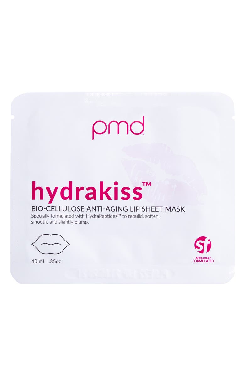PMD Hydrakiss<sup>™</sup> Bio-Cellulose Anti-Aging Lip Sheet Mask, Main, color, 