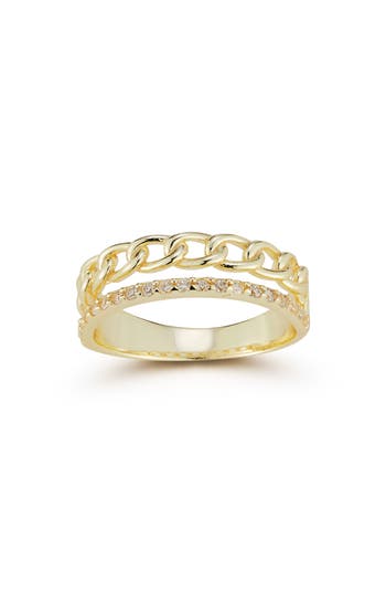 Chloe & Madison Chloe And Madison Link Band Ring In Gold