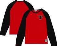 Mitchell & Ness Men's Mitchell & Ness Red Texas Tech Red Raiders Legendary Slub Raglan Long Sleeve T-Shirt