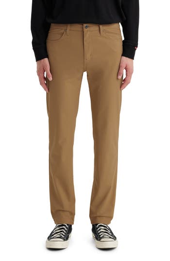 Levi's® 511™ Slim Fit Tech Pants In Brown Walnut Warp