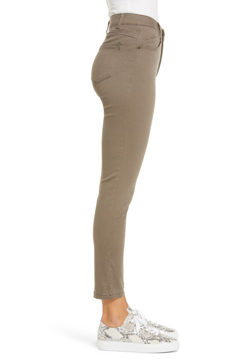 High Waist Ankle Skinny Pants, Alternate, color, BRINDLE OLIVE