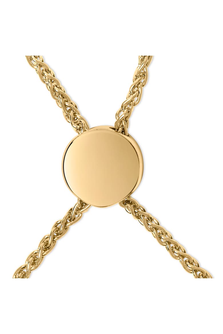 Gold Vermeil Diamond Accent Heart Lariat Bolo Bracelet, Alternate, color, Silver