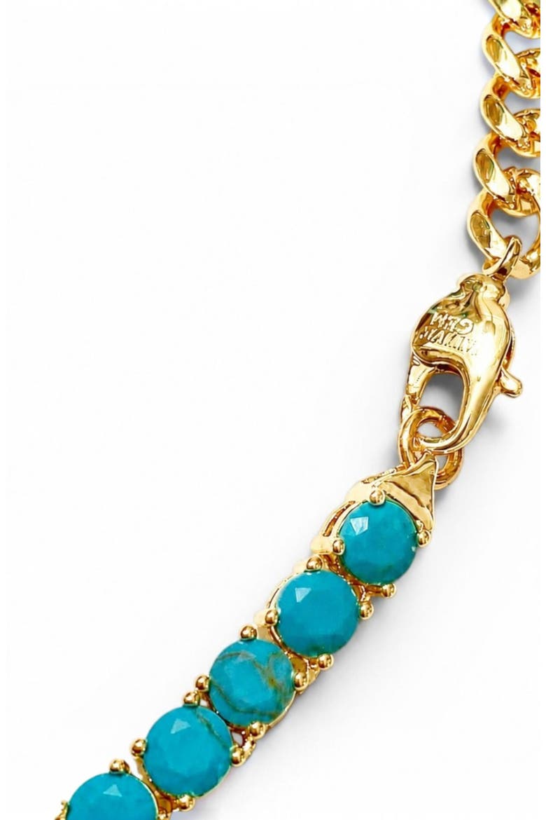 It Girl Necklace Turquoise, Alternate, color, Turquoise