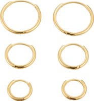 st. Moran Vega Set of 3 Hoop Earrings