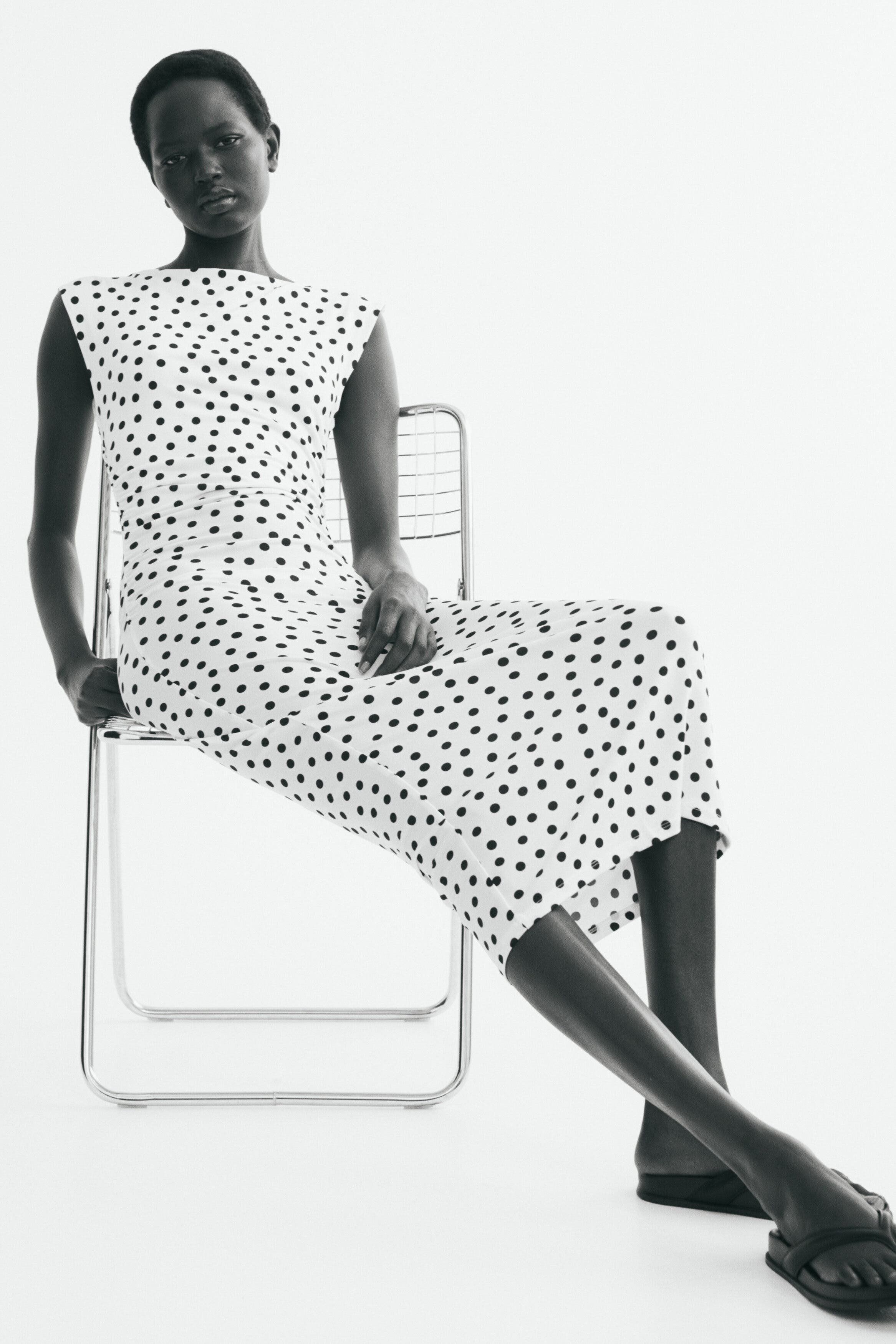 selected Cream/polka dot
