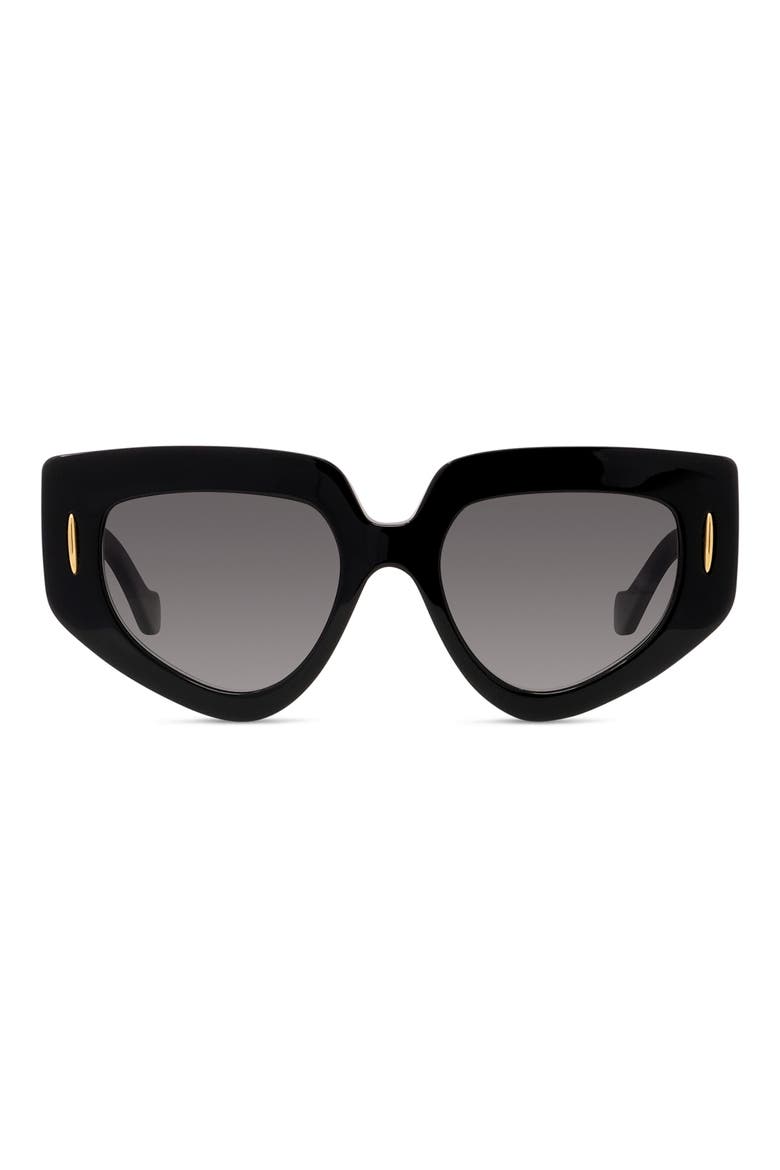 Anagram 51mm Geometric Sunglasses, Main, color, SBLK/SMKG