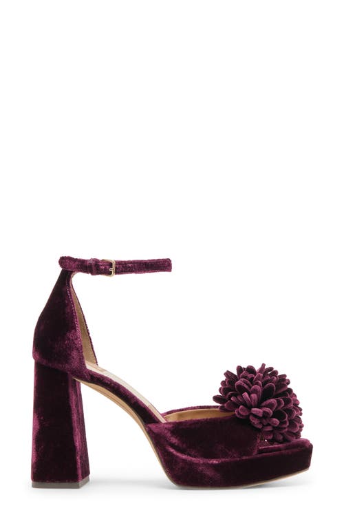 Dolce Vita Perel Platform Ankle Strap Sandal In Purple