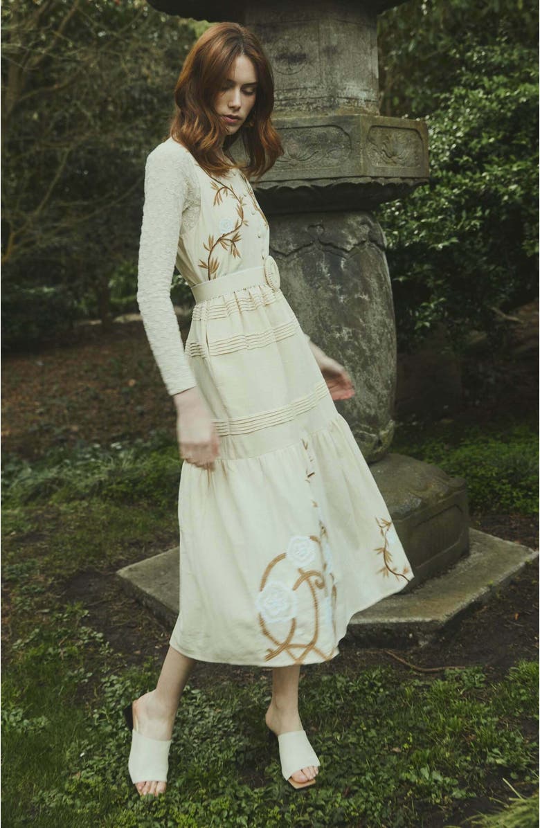 Eddy Sophia Dress, Alternate, color, Beige