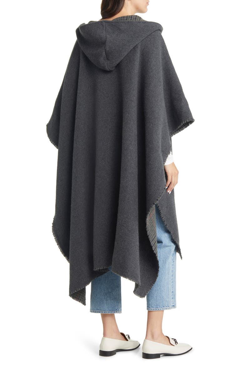 rag & bone Rogue Reversible Long Hooded Poncho, Alternate, color, 