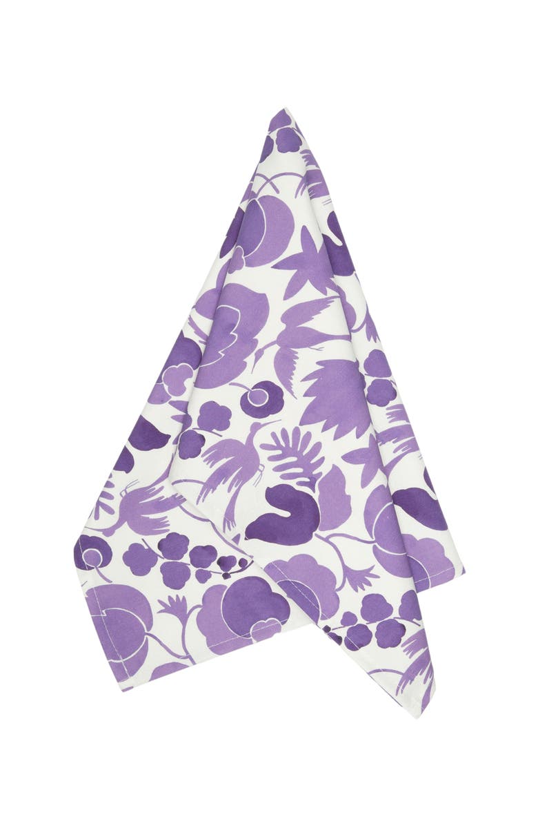 La DoubleJ Dishtowel (50X70) Wildbird Viola Purple, Main, color, Wildbird Viola Purple