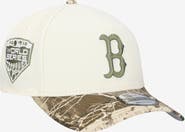 New Era Men's New Era Khaki/Realtree Camo Boston Red Sox 9FORTY A-Frame Adjustable Hat