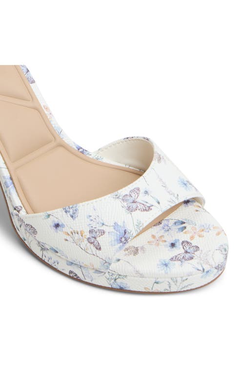 Aldo Women's Gracious Two-piece Block-heel Dress Sandals In White Multi