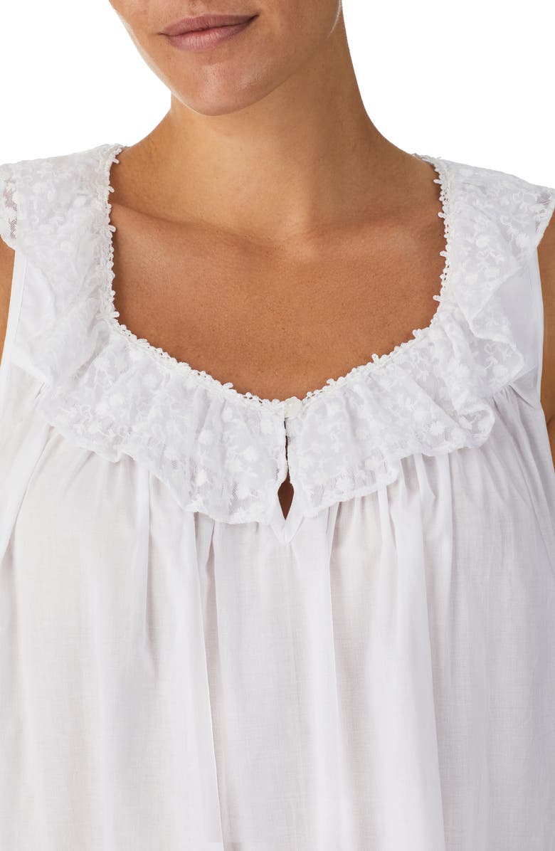 Eileen West Short Cotton Lawn Chemise, Alternate, color, 