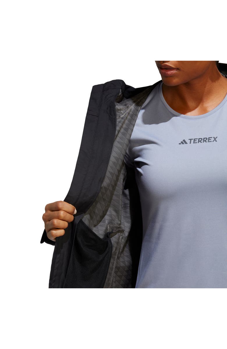 adidas Terrex Multi RAIN.RDY Waterproof Hooded Rain Jacket, Alternate, color,