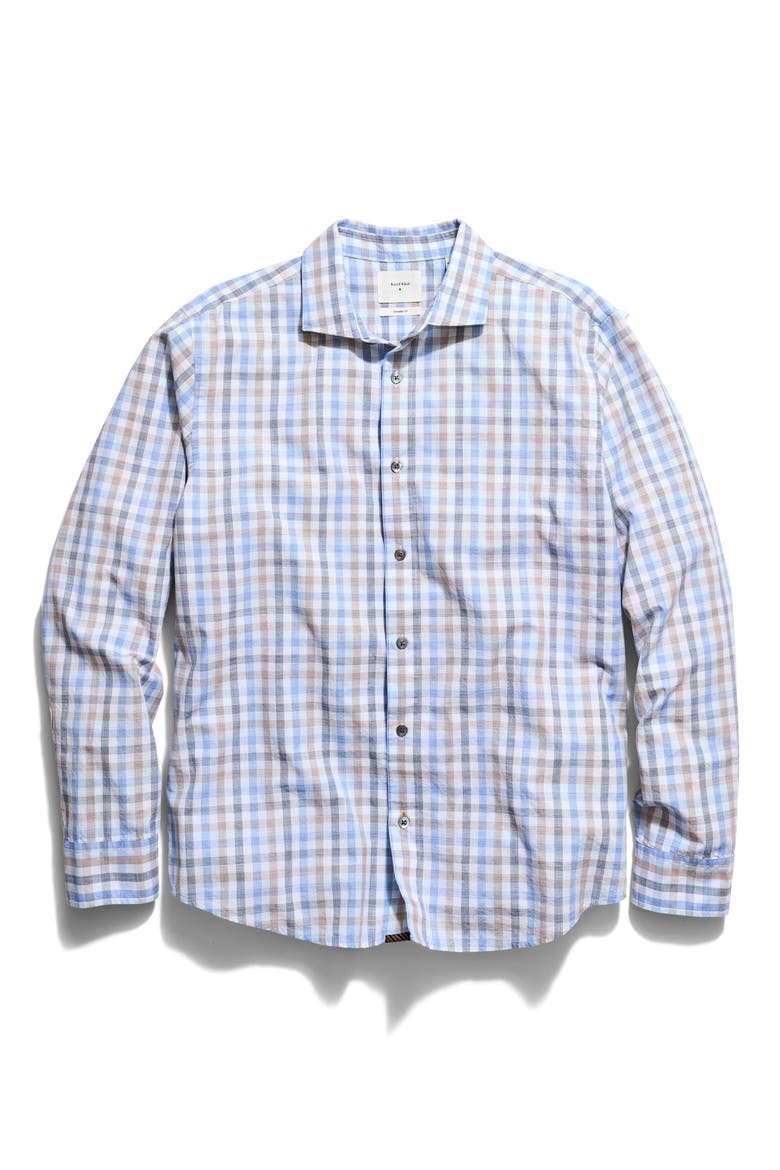 Hutcheson Tattersall Plaid Button-Up Shirt, Alternate, color, BLUE MULTI