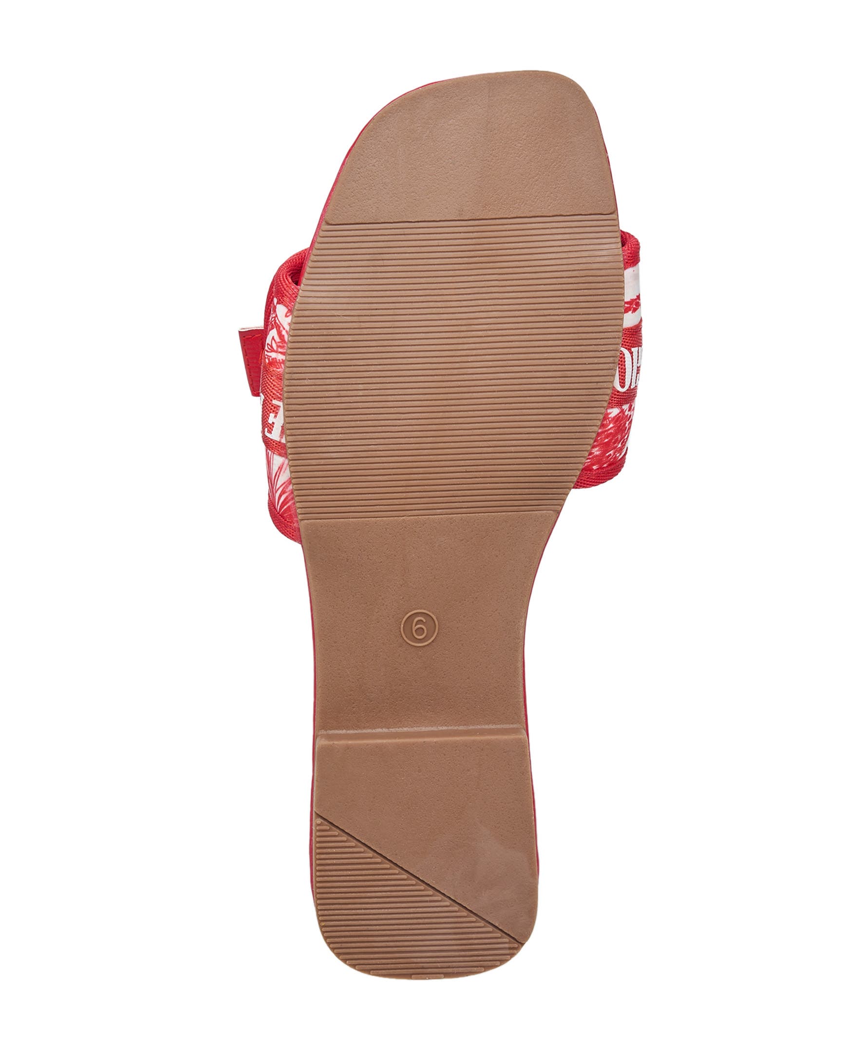 True Religion Missy Logo Adjustable Sandal, Alternate, color, Red