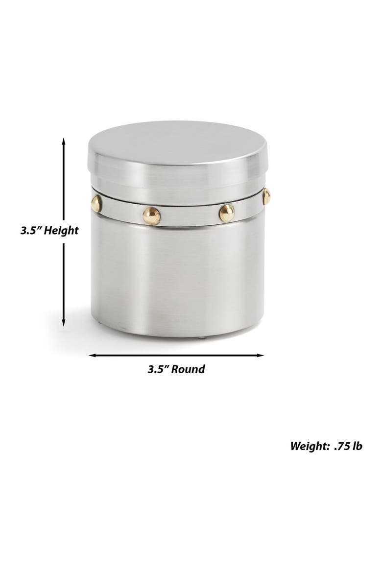 Rivets Canister, Alternate, color, SILVER